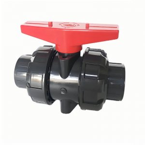 帶平臺(tái)的UPVC承插球閥，可加裝電氣動(dòng)執(zhí)行